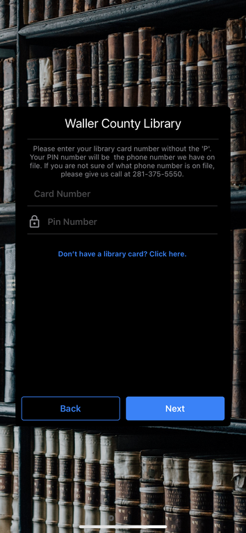 Hoopla_Library card info